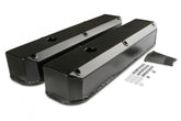 Fabricated Aluminum Valve Covers Black Finish Fits 1964-1991 Chrysler 273-360 Small Block except Magnum Mr Gasket