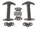 Rugged Ridge 41-95 Jeep CJ / Jeep Wrangler Black Hood Catch Kit