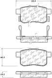 StopTech Sport Performance 11-17 Honda Accord Rear Brake Pads