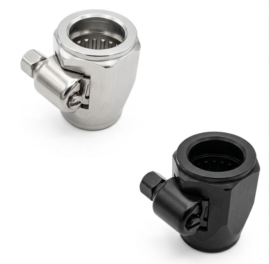 CVF Racing polished or black -10AN hose clamp and finisher, 10AN-HFC-HE