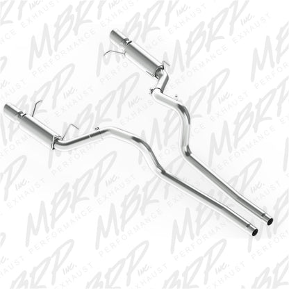 MBRP 11-14 Ford Mustang GT 5.0L Dual Split Rear Race Version AL 3in Cat Back Exhaust System | S7264AL