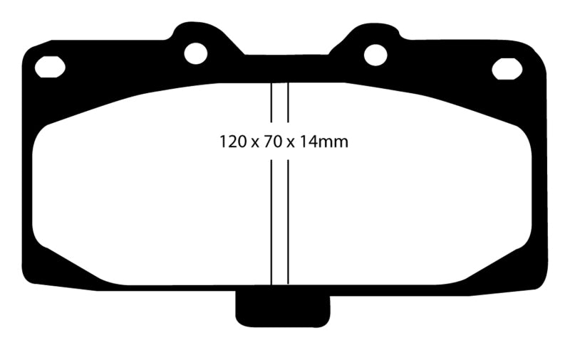 EBC 89-95 Nissan Skyline (R32) 2.6 Twin Turbo GT-R Bluestuff Front Brake Pads