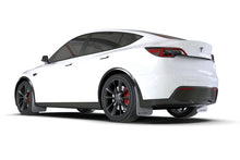 Load image into Gallery viewer, Rally Armor 20-24 Tesla Model Y White UR Mud Flap w/Black Logo