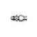 DeatschWerks 6AN Male Flare to 5/16in Hardline Compression Adapter - Anodized Matte Black