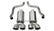 Corsa 2009-2013 Chevrolet Corvette C6 6.2L V8 Polished Xtreme Axle-Back Exhaust