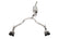 Corsa 2021-2025 Suburban / Yukon XL 5.3L 4WD Dual Rear 3in - 2.75in Sport Cat-Back DW 4in BlackTips