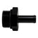 DeatschWerks 8AN ORB Male to 5/16in Male Barb Fitting (Incl O-Ring) - Anodized Matte Black