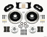 Wilwood Narrow Superlite 6R Front Hub & 1PC Rtr Kit 12.88in Drilled 67-69 Camaro 64-72 Nova Chevelle