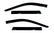 AVS 11-18 Jeep Grand Cherokee Ventvisor Outside Mount Window Deflectors 4pc - Smoke