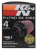 K&N Universal Air Filter (4in. Flange / 6in. Base OD / 4-5/8in. Top OD / 6in. Height)