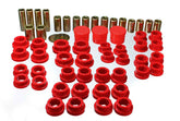 Energy Suspension Control Arm Bushing Set; Red; Rear; Performance Polyurethane; 7.3122R