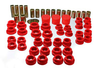 Energy Suspension Control Arm Bushing Set; Red; Rear; Performance Polyurethane; 7.3122R