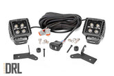 LED Light Kit | Hinge Mount | 2" Black Pair | Amber DRL | Jeep Gladiator JT/Wrangler JL (18-26)