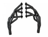 Long Tube Headers Painted 1967-1969 Camaro, 1968-1972 X-Body W, LS Motor Tube Size 1 7, 8 Collector Size 3 Inch Port Shape Round Hooker BlackHeart
