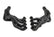 Long Tube Headers Painted 1967-1969 Camaro, 1968-1972 X-Body W, LS Motor Tube Size 1 7, 8 Collector Size 3 Inch Port Shape Round Hooker BlackHeart