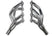 Mid-Length Headers Ceramic Coated GM LS 1St Gen (Camaro, Firebird) Mid Length Headers 1-3, 4, Collector Size 2-1, 2, Port Shape Round Hooker BlackHeart
