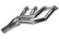 Mid-Length Headers Ceramic Coated GM LS 1St Gen (Camaro, Firebird) Mid Length Headers 1-3, 4, Collector Size 2-1, 2, Port Shape Round Hooker BlackHeart