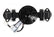 Electric Water Pump 35 GPM Black Fits 1965-2000 396-572 Big Block Chevrolet & 1997-2015 LS Based Engines with Adapter Mr Gasket