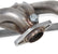 Shorty Headers Fits 2000-2006 Jeep Wrangler Tj L6, 2000-2001 Cherokee, 1999-2004 Grand Cherokee With 4.0L, 1-1, 2 Stainless Steel Shorty Header Natural Finish Hooker BlackHeart
