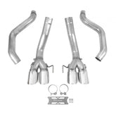 Axle-Back Exhaust System 2005-2008 C6 Corvette Axle-Back 3 Inch Exhaust System Without Mufflers, 304 Ss Hooker BlackHeart