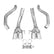 Axle-Back Exhaust System 2005-2008 C6 Corvette Axle-Back 3 Inch Exhaust System Without Mufflers, 304 Ss Hooker BlackHeart