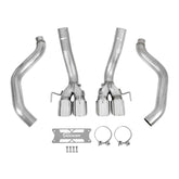 Axle-Back Exhaust System 2009-2013 C6 Corvette Axle-Back 3 Inch Exhaust System Without Mufflers, 304 Ss Hooker BlackHeart