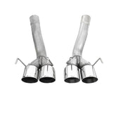 Axle-Back Exhaust System 2009-2013 C6 Corvette Axle-Back 3 Inch Exhaust System Without Mufflers, 304 Ss Hooker BlackHeart