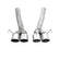 Axle-Back Exhaust System 2009-2013 C6 Corvette Axle-Back 3 Inch Exhaust System Without Mufflers, 304 Ss Hooker BlackHeart