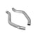 Axle-Back Exhaust System 2009-2013 C6 Corvette Axle-Back 3 Inch Exhaust System Without Mufflers, 304 Ss Hooker BlackHeart