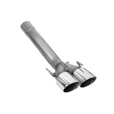 Axle-Back Exhaust System 2009-2013 C6 Corvette Axle-Back 3 Inch Exhaust System Without Mufflers, 304 Ss Hooker BlackHeart