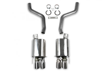 Axle-Back Exhaust System Fits 2006-2013 Z06 Corvette, Axle-Back 304 Stainless Steel 3-Inch Exhaust W, Dual Mode (Npp) Mufflers Hooker BlackHeart