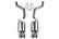 Axle-Back Exhaust System Fits 2006-2013 Z06 Corvette, Axle-Back 304 Stainless Steel 3-Inch Exhaust W, Dual Mode (Npp) Mufflers Hooker BlackHeart