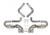 Axle-Back Exhaust System 1997-2004 C5 Corvette 5.7L 304 Stainless Steel 3 Inch Axle-Back Exhaust System With Mufflers Hooker BlackHeart