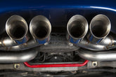 Axle-Back Exhaust System 1997-2004 C5 Corvette 5.7L 304 Stainless Steel 3 Inch Axle-Back Exhaust System With Mufflers Hooker BlackHeart