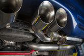 Axle-Back Exhaust System 1997-2004 C5 Corvette 5.7L 304 Stainless Steel 3 Inch Axle-Back Exhaust System With Mufflers Hooker BlackHeart