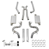LS Swap Exhaust System 1978-1987 GM G-Body 3-Inch Dual Stainless Steel Natural Finish Fits All Except El Caminos W, 118-Inch Wheelbase Aggressive To Moderate Sound Hooker BlackHeart