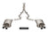 Corsa 2015-2020 Ford Mustang GT350/R 5.2L V8 Dual Rear Cat-Back- Stainless Dual Rear Exit