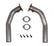 Adapter Pipe 1975-1981 GM F-Body LS Swap 2.5 Inch Exhaust Adapter Use W, 8501Hkr, Or 8502Hkr Exhaust Manifolds Hooker BlackHeart