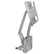 CVF Racing Polished or C3 Ceramic Clear Coat hood hinges for 1967 to 1970 Mercury Cougar, HOOD-HINGE-KIT-70MCG