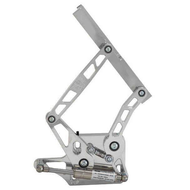 CVF Racing Polished or C3 Ceramic Clear Coat hood hinges for 1964 to 1965 Ford Ranchero, HOOD-HINGE-KIT-65FR-SS
