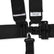 Black - 3 in. Lap and Shoulder - 2 in. Sub 711001RQP