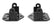 Engine Mount Brackets 1982-2004 GM S-10, Sonoma LS Swap Engine Mounting Brackets Hooker BlackHeart