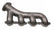 LS Swap Exhaust Manifolds 1990-2004 GM S-10, Sonoma LS Swap Exhaust Manifolds, 2.50 Inch Outlet Natural Cast Finish Hooker BlackHeart