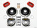 Wilwood Dynapro Low-Profile 11.00in P-Brake Kit Drill-Red Chevy 12 Bolt 2.75in Off w/ C-Clips
