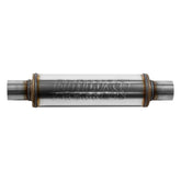 Flow Fx Muffler Flow Fx Muffler 2.25 In/Out Round Body Moderate Sound Stainless Steel Flowmaster