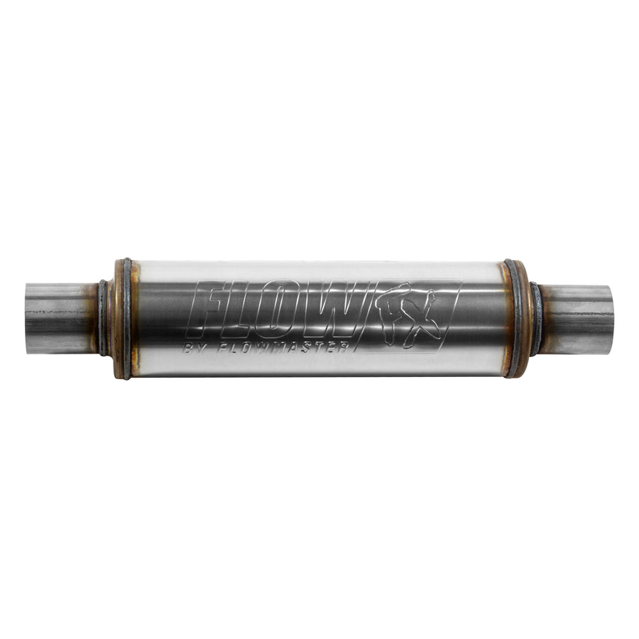 Flow Fx Muffler Flow Fx Muffler 2.25 In/Out Round Body Moderate Sound Stainless Steel Flowmaster