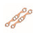 Copper Seal Header Gaskets Port Size 1.45 x 1.55 Fits 1955-1991 Chevrolet 262-400 Gen I Small Block Rectangular Ports Mr Gasket