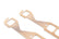 Copper Seal Header Gaskets Port Size 1.45 x 1.55 Fits 1955-1991 Chevrolet 262-400 Gen I Small Block Rectangular Ports Mr Gasket