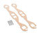 Copper Seal Header Gaskets Port Size 1.45 x 1.55 Fits 1955-1991 Chevrolet 262-400 Gen I Small Block Rectangular Ports Mr Gasket