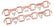 Copper Seal Header Gaskets Fits 1964-1995 Ford 289-351W Small Block Rectangular Ports Mr Gasket